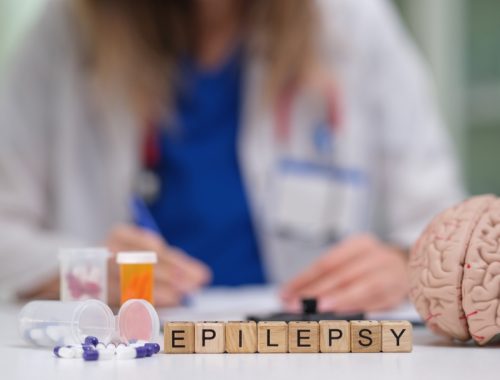 A,Detailed,Medical,Illustration,Centered,On,Epilepsy,,Featuring,Essential,Medication,