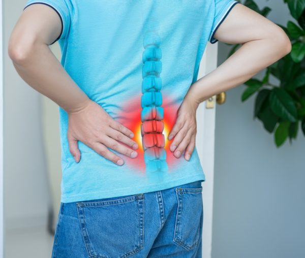 Lumbar,Intervertebral,Spine,Hernia,,Man,With,Back,Pain,At,Home,